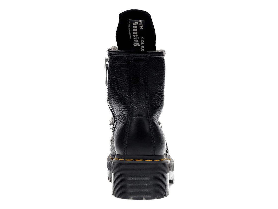 Dr. Martens 1460 Quad Leather Sole Pentagram Jumbo Lace Boot Rick Owens Black