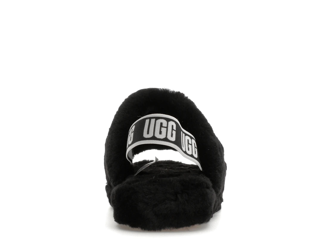 UGG Fluff Yeah Slide Black (Kids)