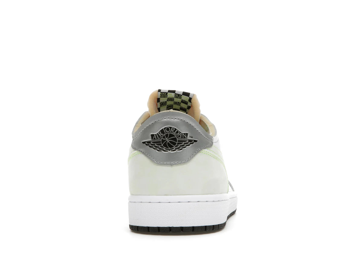 Jordan 1 Retro Low White Ghost Green Black