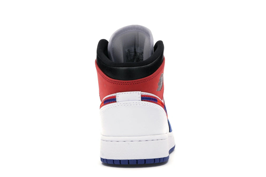 Jordan 1 Mid Rush Blue University Red (GS)