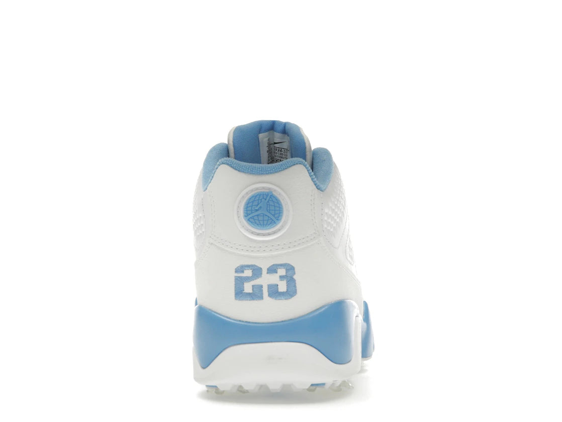 Jordan 9 Retro Low Golf White University Blue