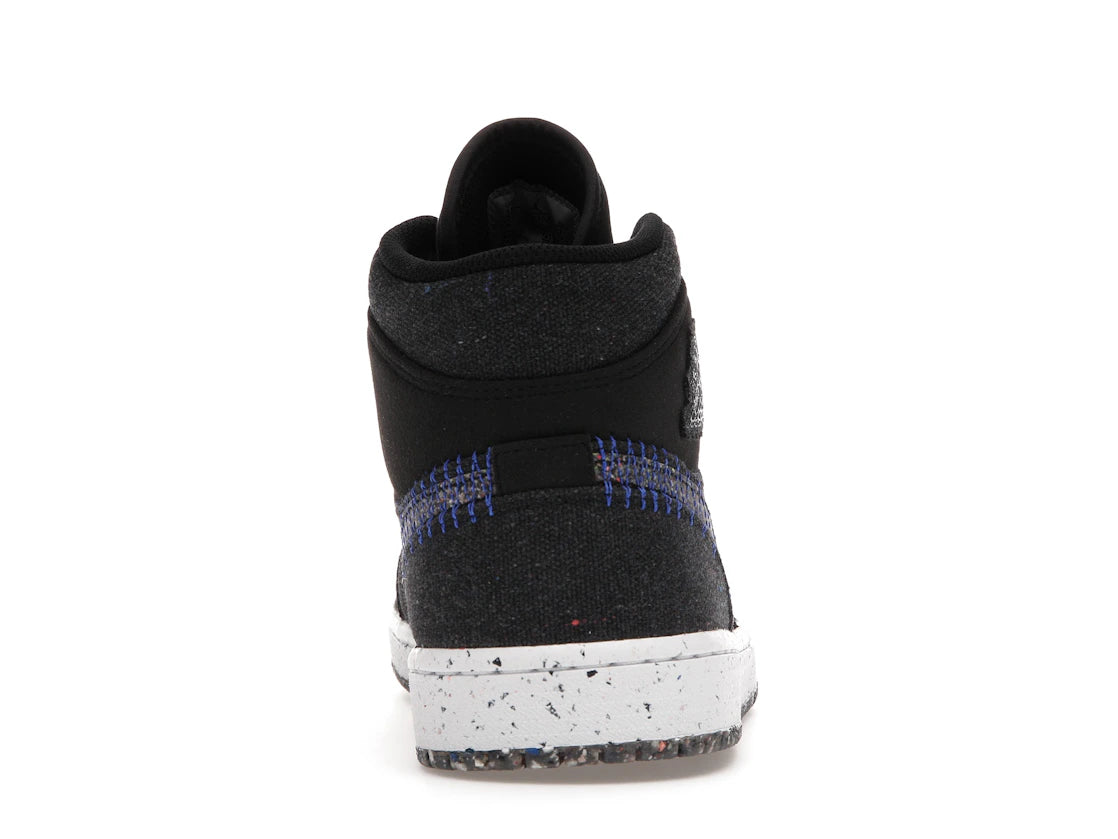 Jordan 1 Mid Crater Black