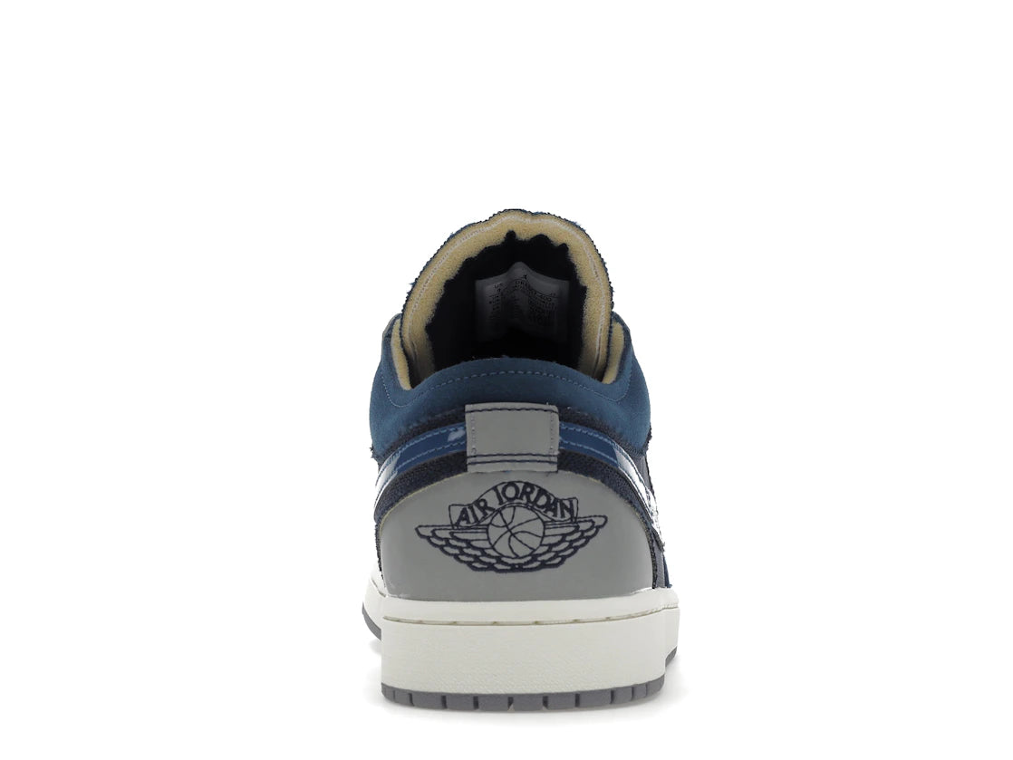 Jordan 1 Low SE Craft Obsidian French Blue Ashen Slate White