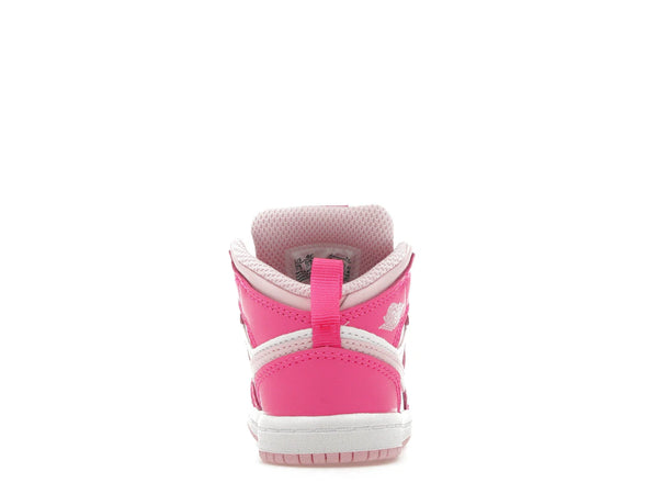 Jordan 1 Mid White Fierce Pink (TD)