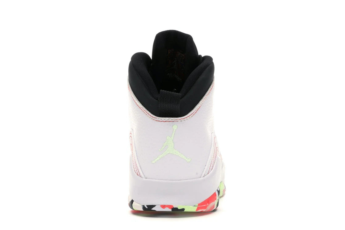 Jordan 10 Retro White Barely Volt Ember Glow (GS)
