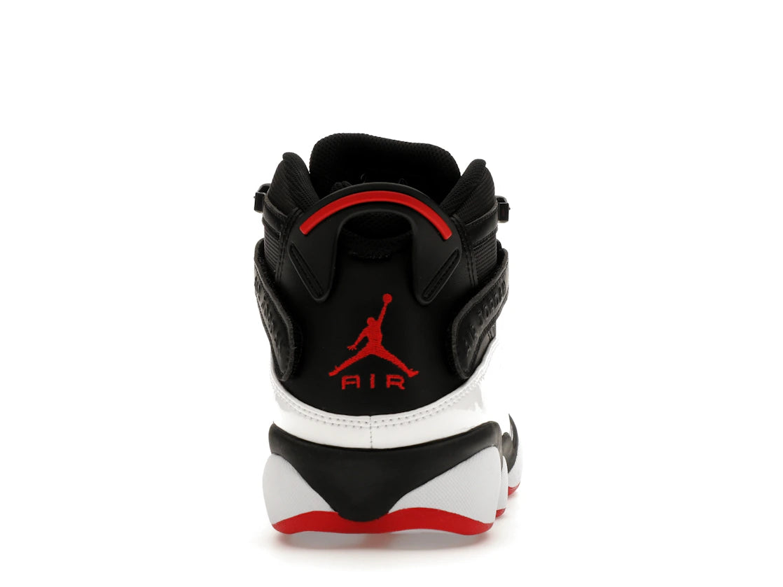 Jordan 6 Rings Black White Varsity Red
