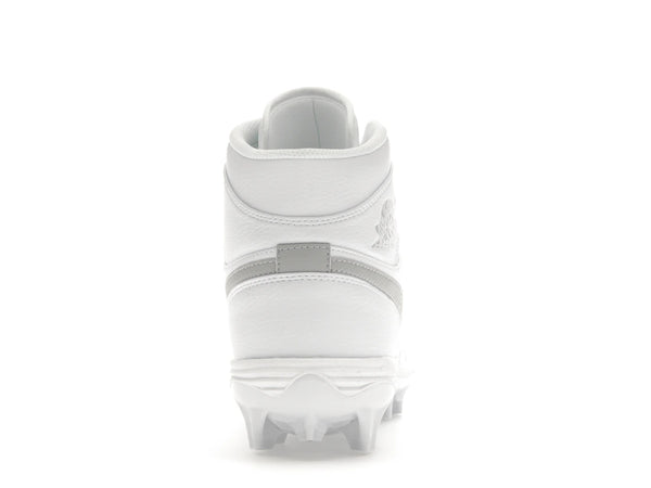 Jordan 1 Mid TD Cleat White Grey Fog
