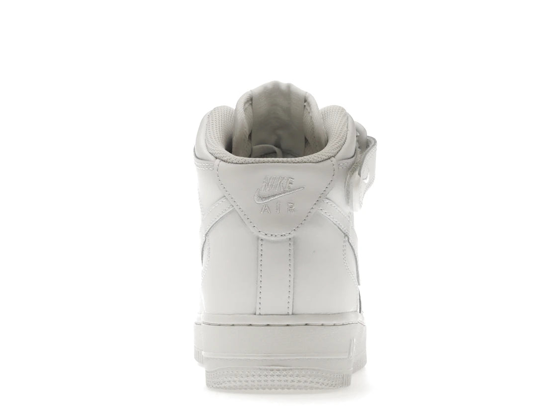 Nike Air Force 1 Mid LE Triple White (GS)