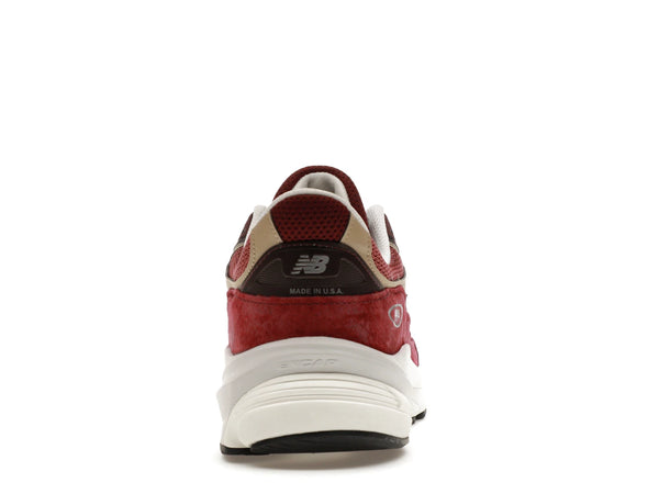 New Balance 990v6 MiUSA Teddy Santis Burgundy Tan