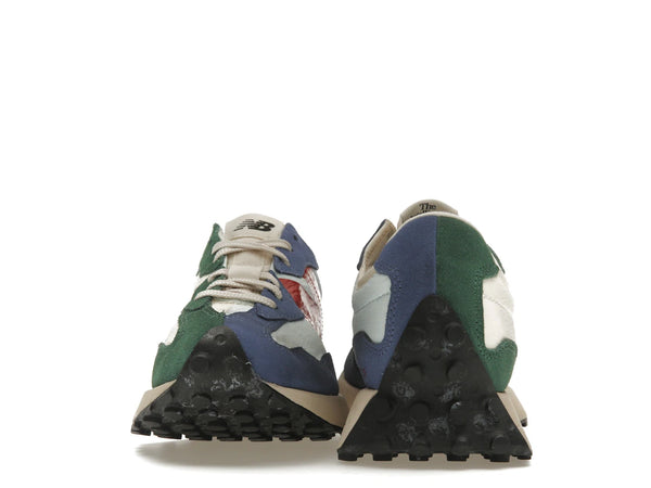 New Balance 327 Forest Green Serene Blue Vintage Worn