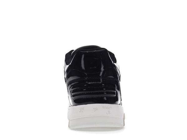 OFF-WHITE Out Of Office OOO Low Tops Patent Black White