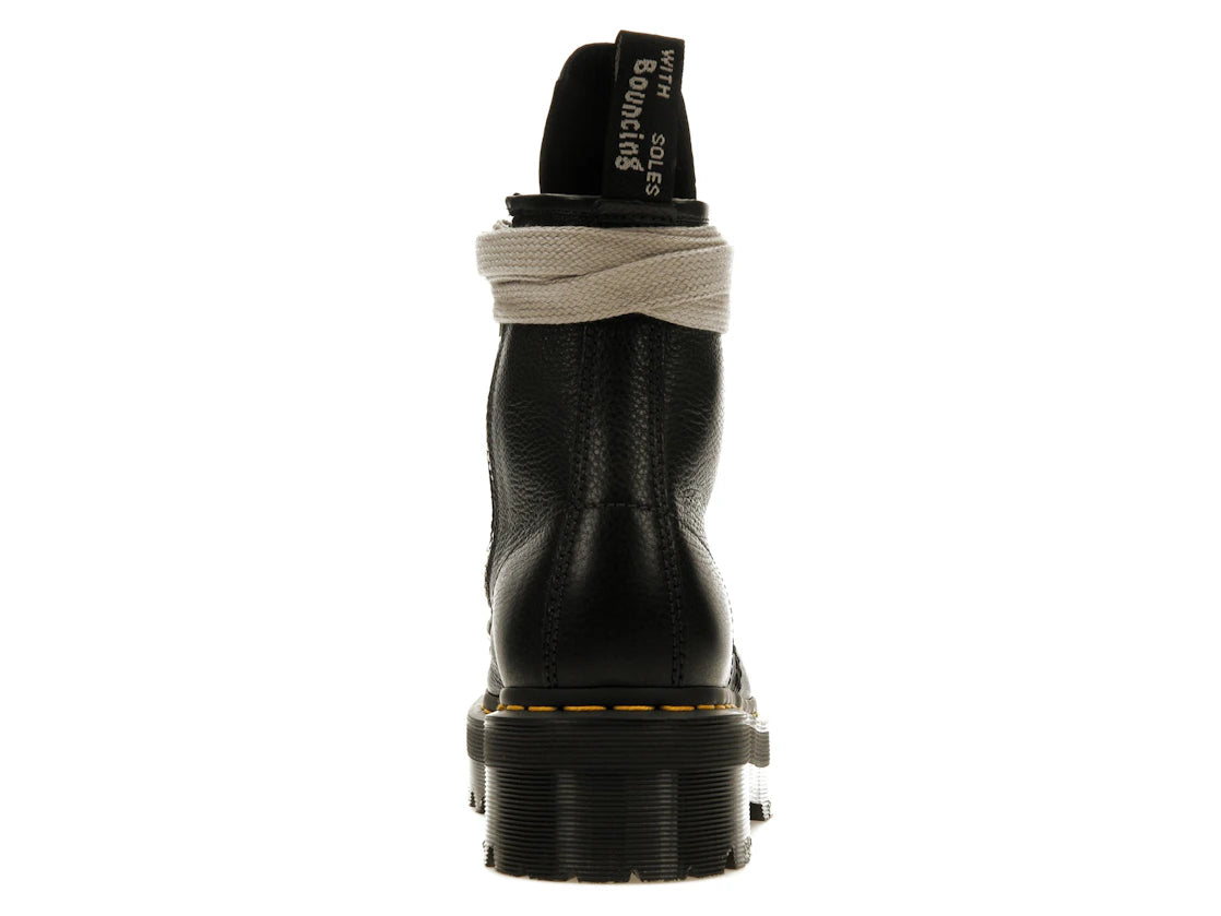 Dr. Martens 1460 Quad Leather Sole Pentagram Wrap Lace Boot Rick Owens Black