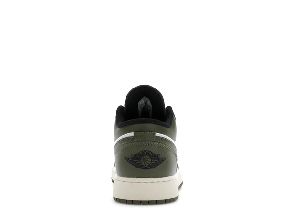 Jordan 1 Low Black Toe Medium Olive (GS)