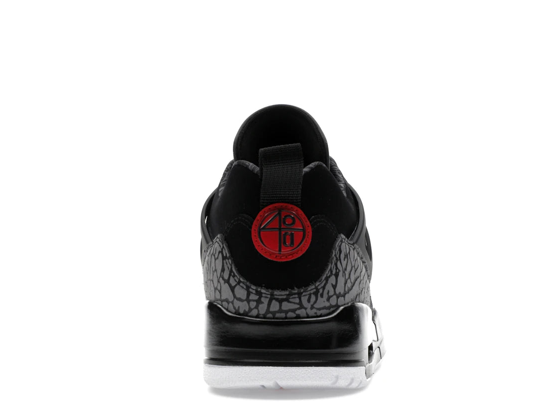 Jordan Spizike Low Black Classic Green White Varsity Red
