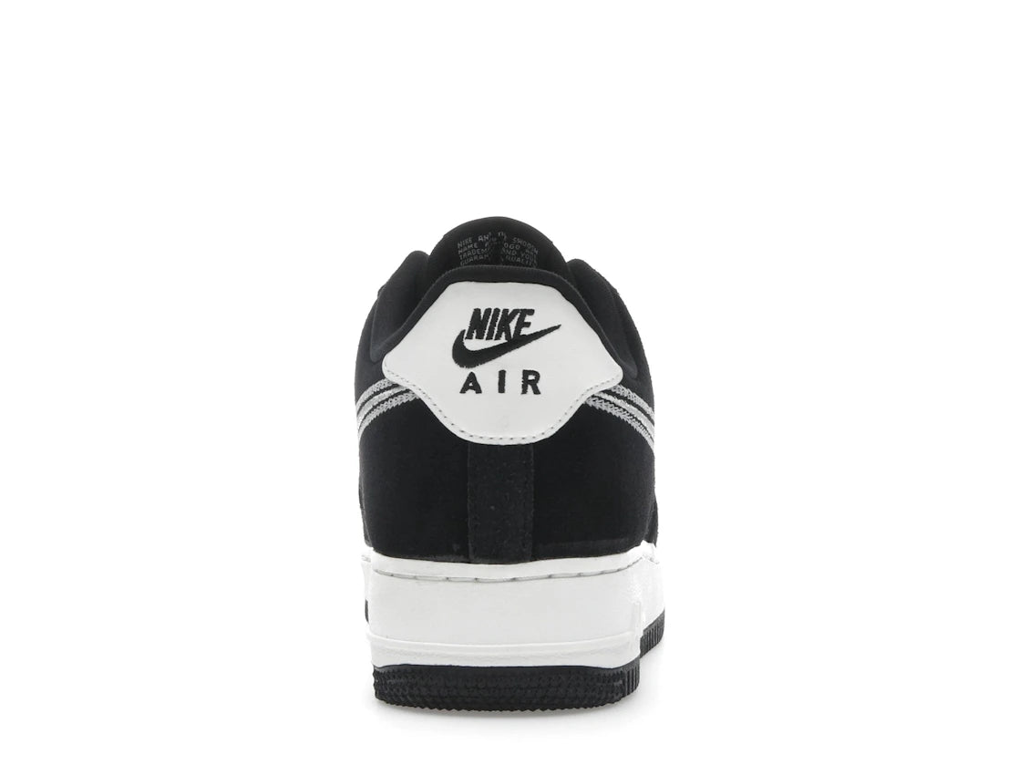 Nike Air Force 1 Low '07 LV8 Black Sail Embroidered Swoosh