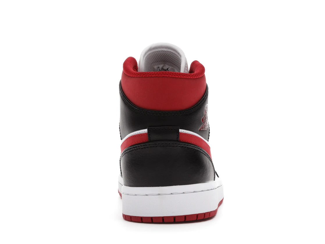Jordan 1 Mid Gym Rot Schwarz Weiß