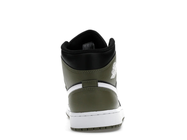 Jordan 1 Mid Black White Olive