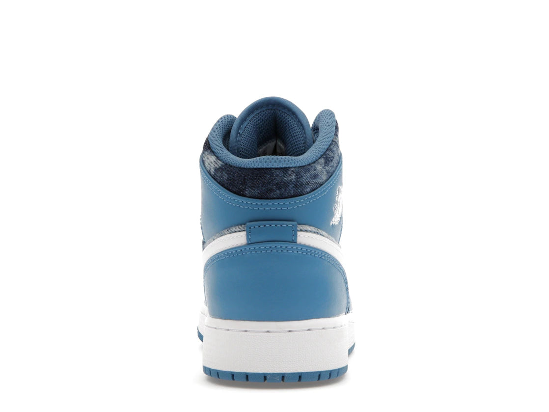 Jordan 1 Mid Washed Denim (GS)