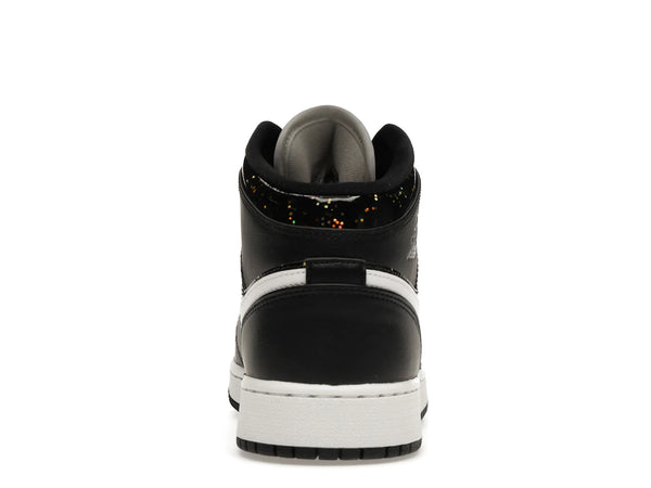 Jordan 1 Mid Black Speckle (GS)
