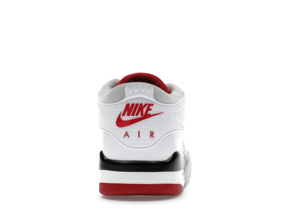 Jordan 4 RM Weiß/Feuerrot