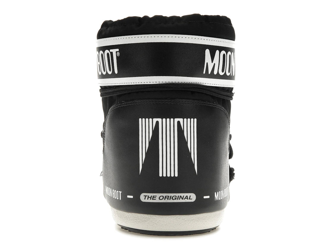 Moon Boot Icon Low Nylonstiefel Schwarz Weiß