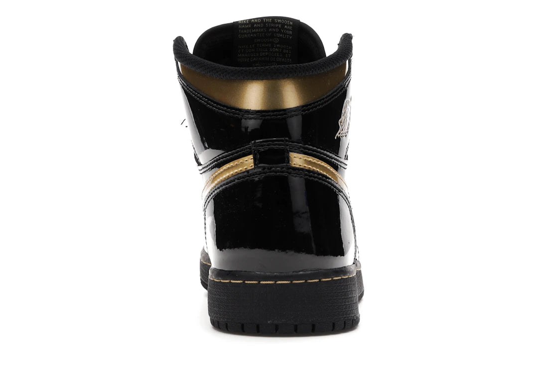 Jordan 1 Retro High Schwarz Metallic Gold (2020) (GS)