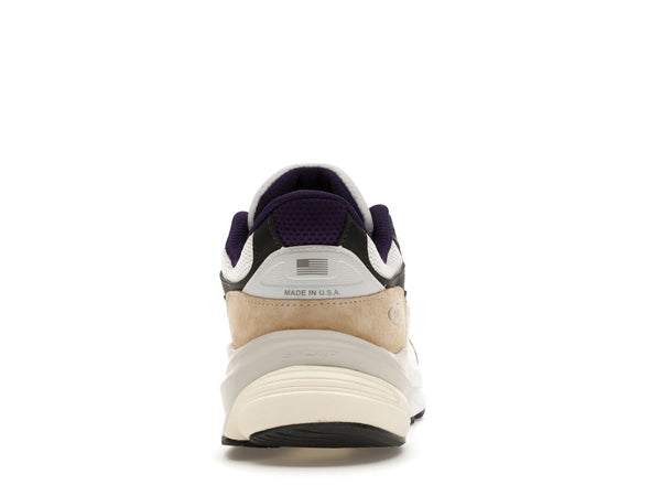 New Balance 990v6 MiUSA Teddy Santis Weiß Schwarz Pflaume