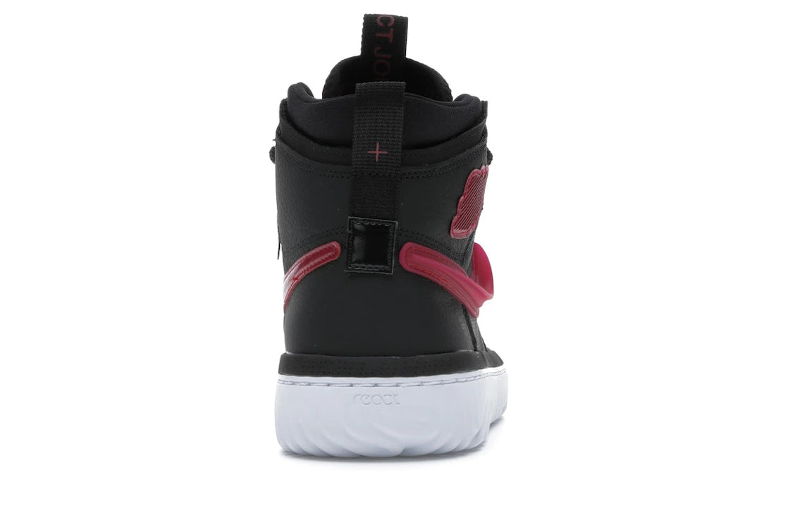 Jordan 1 High React Schwarz/Edelrot