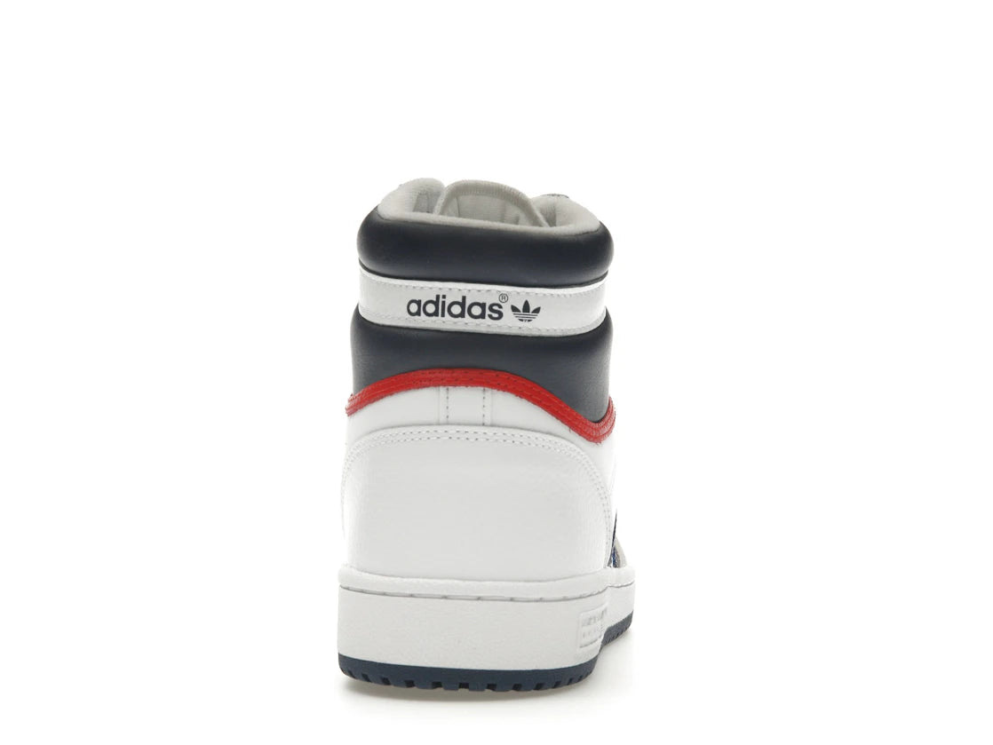 adidas Top Ten Hi White Navy Red
