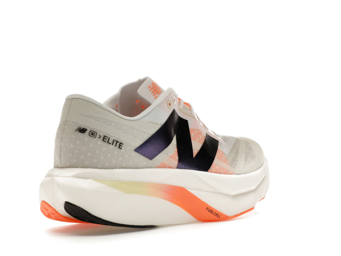 New Balance FuelCell SuperComp Elite v4 White Angora Hot Mango