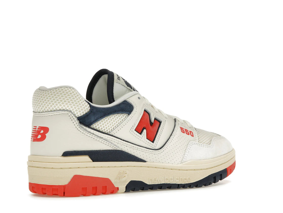 New Balance 550 Sea Salt Pack Blast Red
