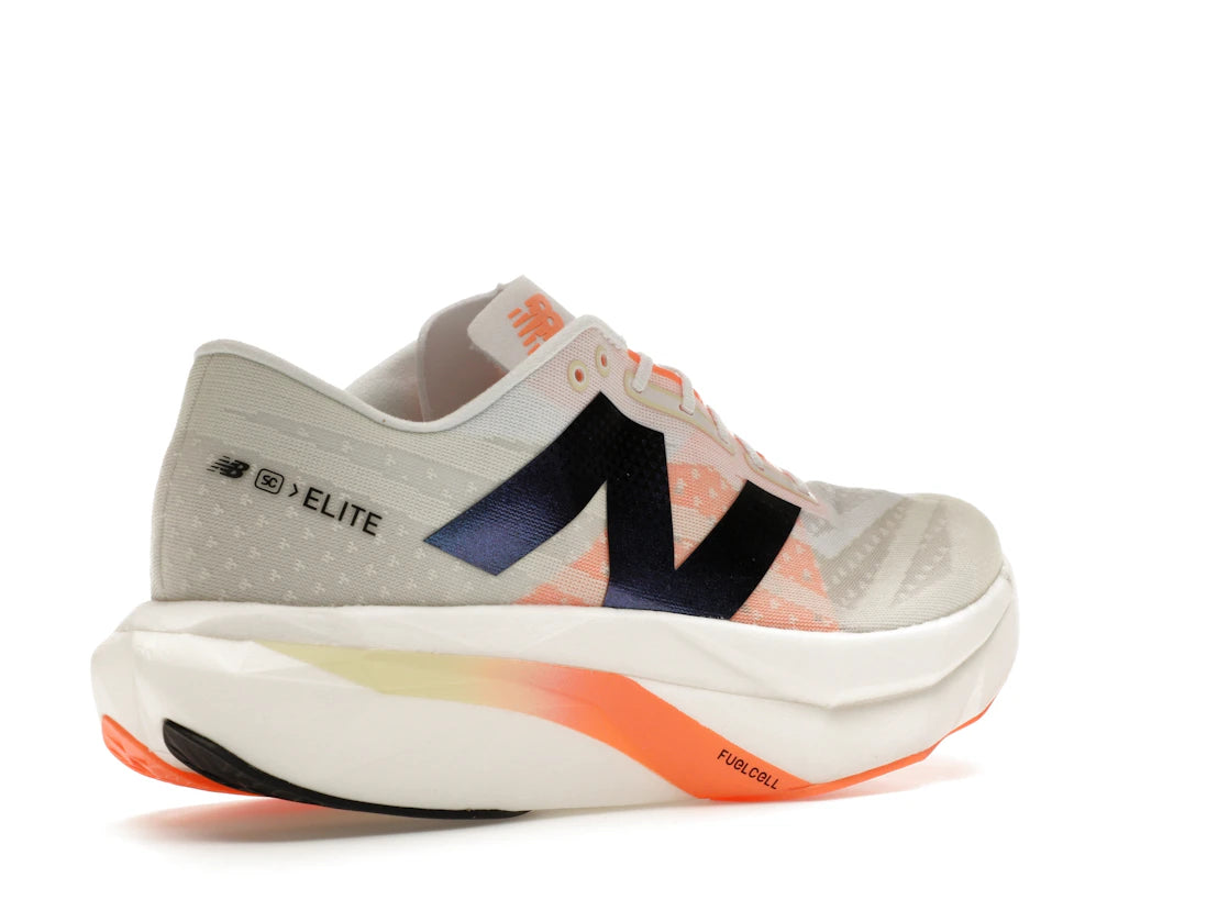 New Balance FuelCell SuperComp Elite v4 White Angora Hot Mango