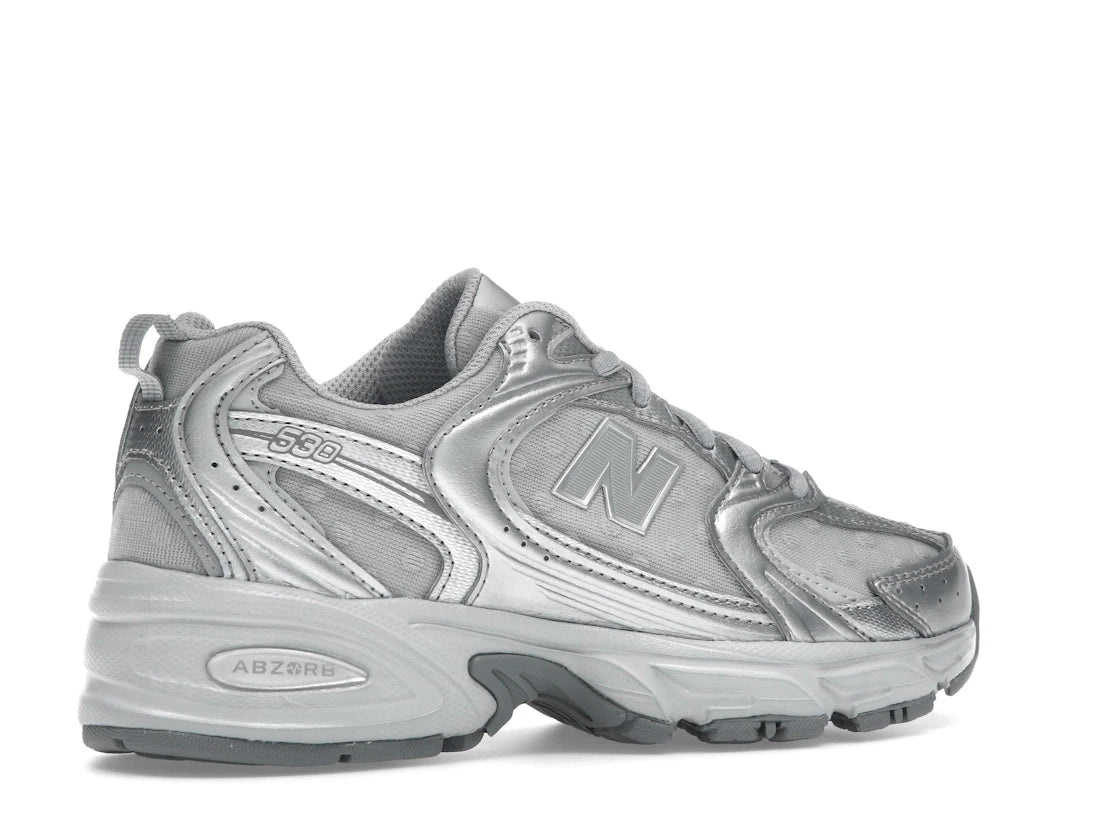 New Balance 530 Silver Metallic Raincloud Polka Dots