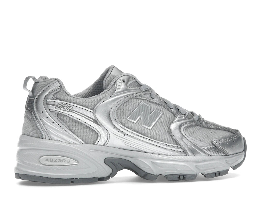 New Balance 530 Silver Metallic Raincloud Polka Dots