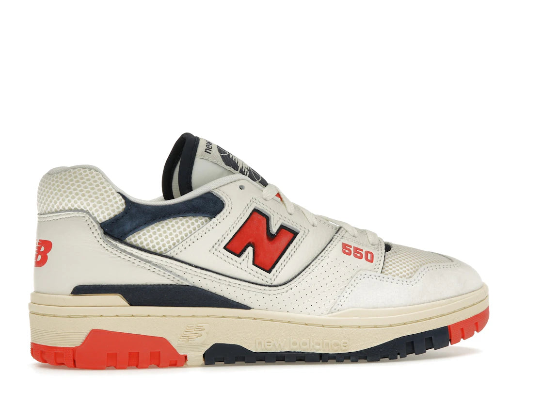 New Balance 550 Sea Salt Pack Blast Red