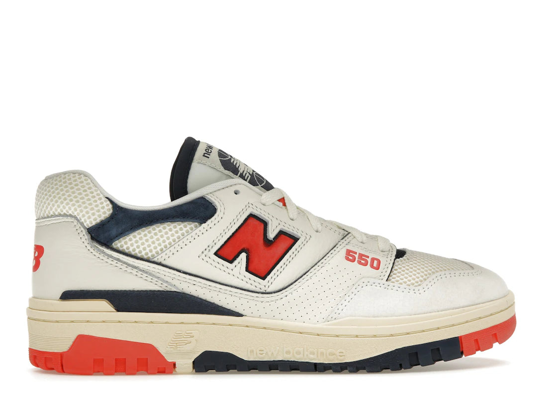 New Balance 550 Sea Salt Pack Blast Red