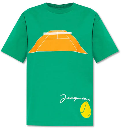 Jacquemus Le T-Shirt Tennis T-Shirt Green - authentic Jacquemus apparel