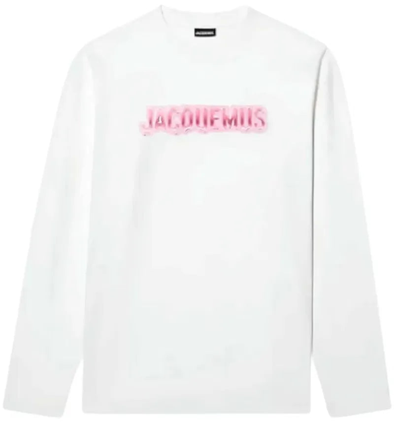 Jacquemus Long Sleeve Logo Shirt White - vue 360