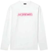 Jacquemus Long Sleeve Logo Shirt White