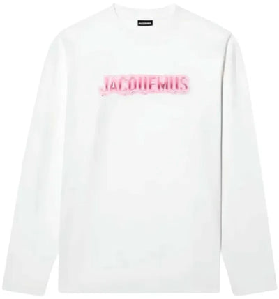 Jacquemus Long Sleeve Logo Shirt White