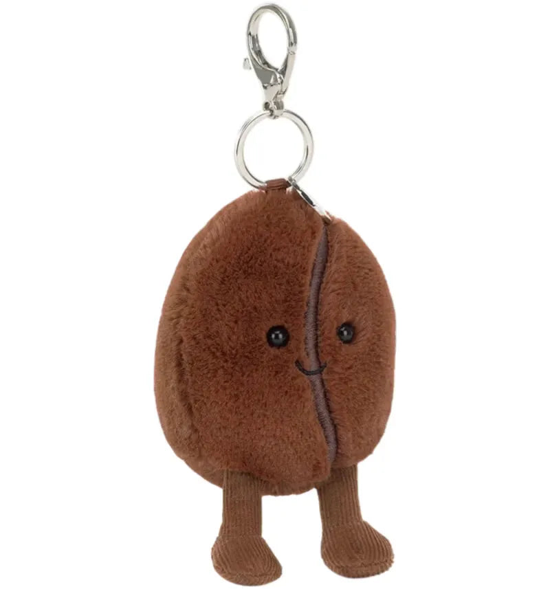 Jellycat Amuseables Coffee Bean Bag Charm Plush - vue 360