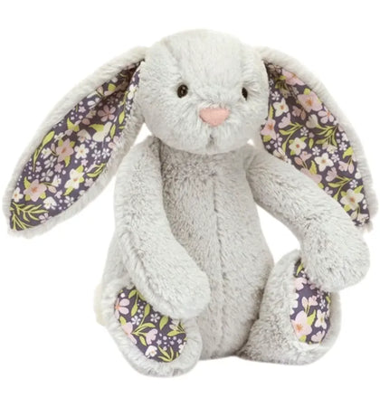 Plush Blossom Silver Bunny 'Bloom' Small - authentic Jellycat product