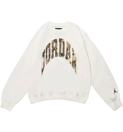Jordan Brooklyn French Terry Realtree Crewneck Sweatshirt Sail/Black - authentic Jordan apparel