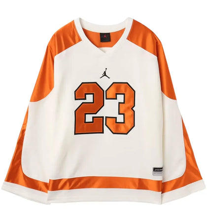 Jordan Brooklyn University Hockey Jersey Sail/Starfish/Black - authentic Jordan apparel
