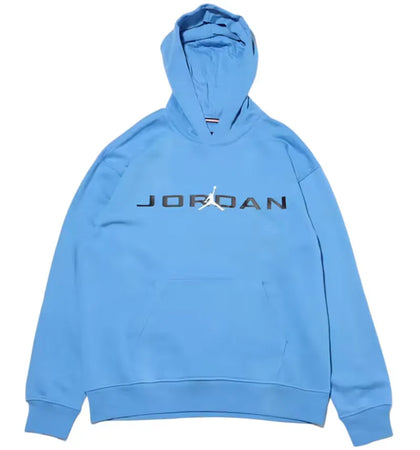 Jordan Essentials Fleece Hoodie Blue/White/Black - authentic Jordan apparel