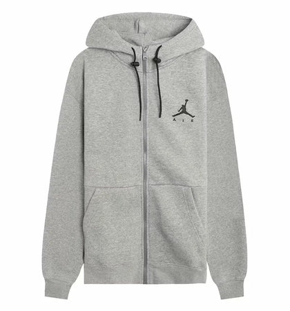 Jordan Jumpman Air Fleece Full-Zip Hoodie Grey - authentic Jordan apparel