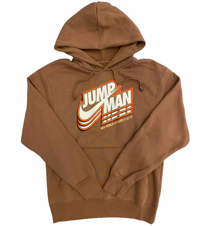 Jordan Jumpman Fleece Pullover Hoodie Archaeo Brown - authentic Jordan apparel