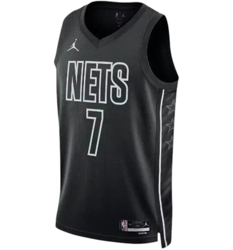 Jordan Kevin Durant Brooklyn Nets 2023 Jersey Black - vue 360