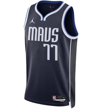 Jordan Mavericks Luka Doncic 2022 Dri-Fit Jersey Blue - authentic Jordan apparel