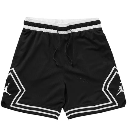 Jordan Sport Diamond Mesh Dri-Fit Shorts Black/White - authentic Jordan apparel